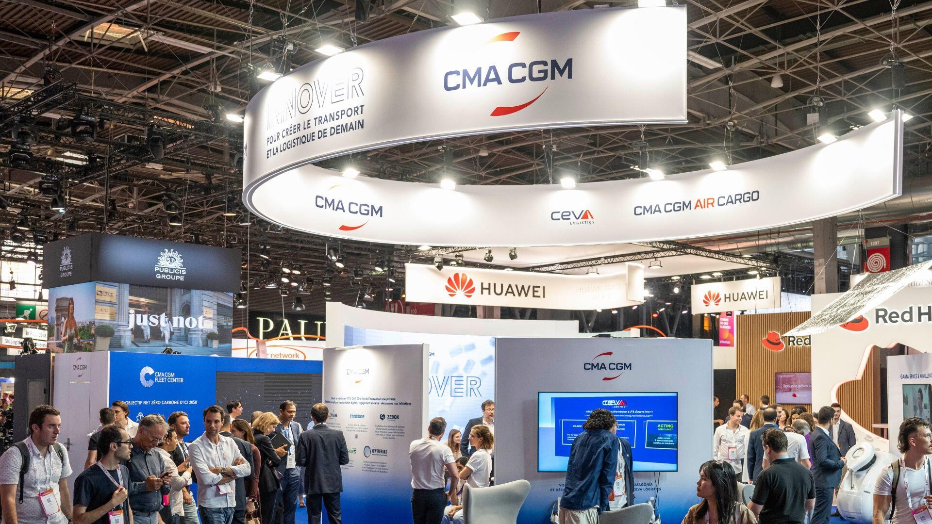 ceva-logistics-cma-cgm-booth-at-vivatech-paris